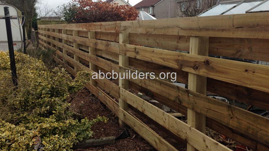 Ranch Style Wooden Fence